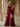 Sheer Bodice Lace Embroidery Ruffle Ball Gown Prom Dress - Burgundy