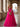 Sheer Bodice Lace Embroidery Ruffle Ball Gown Prom Dress - Hot Pink