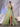 Sheer Bodice Lace Embroidery Ruffle Ball Gown Prom Dress - Olive Green
