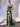 Sheer Bead Bodice Satin Strapless Mermaid Evening Dress With Split - Emerald Green