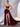 Sheer Bead Bodice Satin Strapless Mermaid Evening Dress With Split - Burgundy
