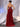 Sheer Bead Bodice Satin Strapless Mermaid Evening Dress With Split - Red