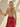 Hand Beading Off Shoulder Sheer Bodice Mermaid Evening Dress in Red