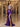 Hand Beading Off Shoulder Sheer Bodice Mermaid Evening Dress - Purple