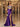 Hand Beading Off Shoulder Sheer Bodice Mermaid Evening Dress - Purple