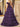Off Shoulder Bodice Tiered Layered Ball Gown Prom Dress With Slit - Purple