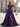 Off Shoulder Bodice Tiered Layered Ball Gown Prom Dress With Slit - Purple