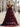 Off Shoulder Bodice Tiered Layered Ball Gown Prom Dress With Slit - Burgundy