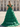 Off Shoulder Bodice Tiered Layered Ball Gown Prom Dress With Slit - Emerald Green