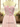 3D Flowers Hot Fix Crystal Illusion Bodice A-Line Long Prom Dress - Light Pink