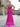 Ruched Bust Hot Fix Crystal Pleated Backless Mermaid Long Prom Dress With Slit - Hot Pink