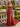 Luxury Hot Fix Crystal Bodice Illusion Pleated Long Mermaid Prom Dress With Slit in Red
