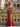 Luxury Hot Fix Crystal Bodice Illusion Pleated Long Mermaid Prom Dress With Slit in Red
