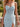 Luxury Hot Fix Crystal Bodice Illusion Pleated Mermaid Long Prom Dress With Slit in Baby Blue