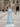 3D Flowers Spaghetti Shoulder Straps Pleated Mermaid Long Prom Dress With Slit - Sky Blue