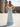 Sparkly Beading Pleated Lace Up Mermaid Long Prom Dress With Slit - Sky Blue