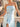 Sparkly Beading Pleated Zipper Mermaid Long Prom Dress With Slit - Sky Blue