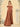 Asymmetrical Shoulder Acetate Satin A-Line Bridesmaid Dress - Burnt Orange