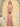 V-Neck Acetate Satin Bodice Draped Bridesmaid Dress With Split - Blush Pink