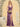 V-Neck Acetate Satin Bodice Draped Bridesmaid Dress With Split - Wisteria