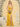 V-Neck Acetate Satin Bodice Draped Bridesmaid Dress With Split - Mustard Yellow