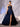 Asymmetrical Sparkly Lace Prom Dress Long - Navy Blue