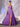 Asymmetrical Sparkly Lace Prom Dress Long - Lilac