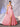 Asymmetrical Sparkly Lace Prom Dress Long - Pink