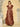 V-Neck Acetate Satin Bridesmaid Dress With Ruffle Hem - Burnt Orange