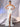 Pleated Boned Mermaid Satin Prom Dress With Slit-White