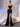 Pleated Boned Mermaid Satin Prom Dress With Slit-Navy Blue
