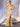 Pleated Boned Mermaid Satin Prom Dress With Slit-Yellow