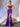 Pleated Boned Mermaid Satin Prom Dress With Slit-Purple