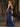 Sparkly Beading Sequin Embroidery Side Split Prom Dress - Royal Blue