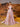 Asymmetrical Removable Bow Drop Ball Gown Prom Dress With Pocket - Pink