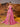 Asymmetrical Removable Bow Drop Ball Gown Prom Dress With Pocket - Hot Pink