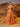 Asymmetrical Removable Bow Drop Ball Gown Prom Dress With Pocket - Orange