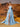 Asymmetrical Removable Bow Drop Ball Gown Prom Dress With Pocket - Baby Blue