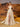 Asymmetrical Removable Bow Drop Ball Gown Prom Dress With Pocket - Champagne