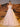 3D Rose Embroidery Sparkly Lace Plunging Ball Gown Prom Dress - Light Pink