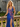 Sparkly Lace Cut Waist Split Long Mermaid Prom Dress in Royal Blue