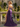 Sparkly Lace Cut Waist Split Long Mermaid Prom Dress in Grape