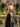 Sparkly Lace Cut Waist Split Long Mermaid Prom Dress in Black