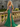 Sparkly Lace Cut Waist Split Long Mermaid Prom Dress in Emerald Green
