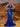 Halter Cut Front Lace Embroidery Mermaid Satin Prom Dress-Royal Blue