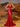 Halter Cut Front Lace Embroidery Mermaid Satin Prom Dress-Red