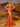 Halter Cut Front Lace Embroidery Mermaid Satin Prom Dress-Orange