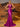 Halter Cut Front Lace Embroidery Mermaid Satin Prom Dress-Fuchsia