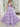 Off Shoulder Ruffled Tiered Lace Embroidery Tulle Ball Gown Prom Dress - Lilac