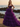 Off Shoulder Ruffled Tiered Lace Embroidery Tulle Ball Gown Prom Dress - Purple